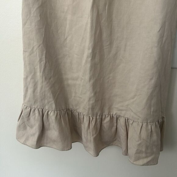 Ulla Johnson Linen Blend Marianne Knee Length Dress 4 - Picture 4 of 8